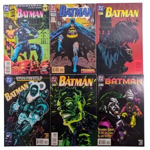 Batman Comic Book Lot 509 514 520 525 527 545 DC Comics 1994-1997 NM VF 6 Issues